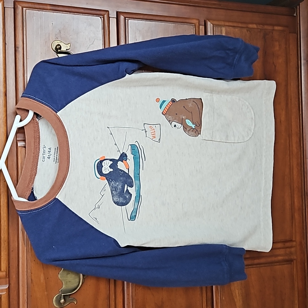 Winter Bear and Walrus Long Sleeve Shirt